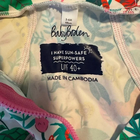 Baby Boden Fun Sun Swim Suit Size 3-6M - Picture 4 of 5